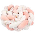 Charger l'image dans la visionneuse de la galerie, Tresse de Lit Rose & Blanc Motif 3 Brins – Plusieurs Tailles Disponibles
