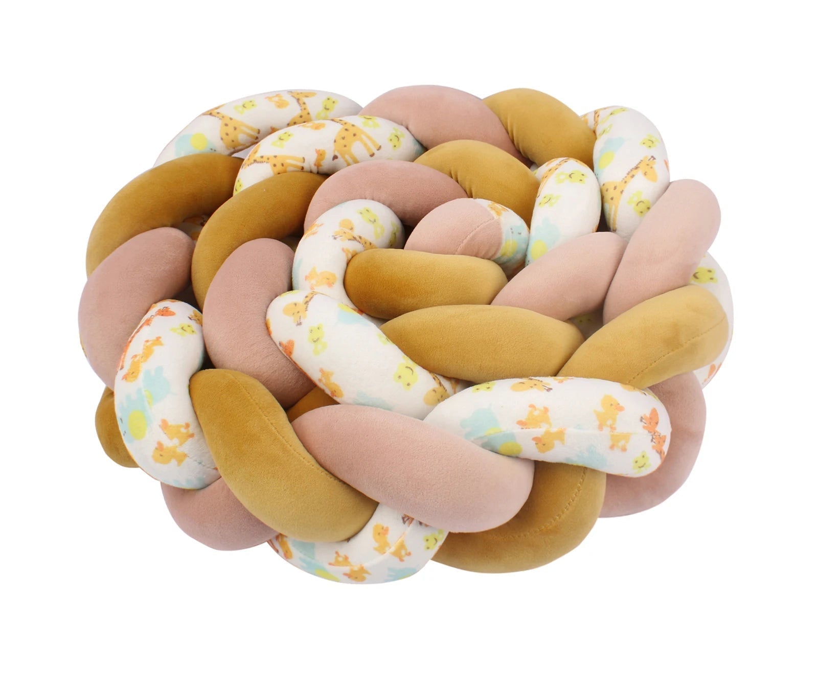 Tresse de Lit Camel et Rose 3 Brins – Plusieurs Tailles Disponibles